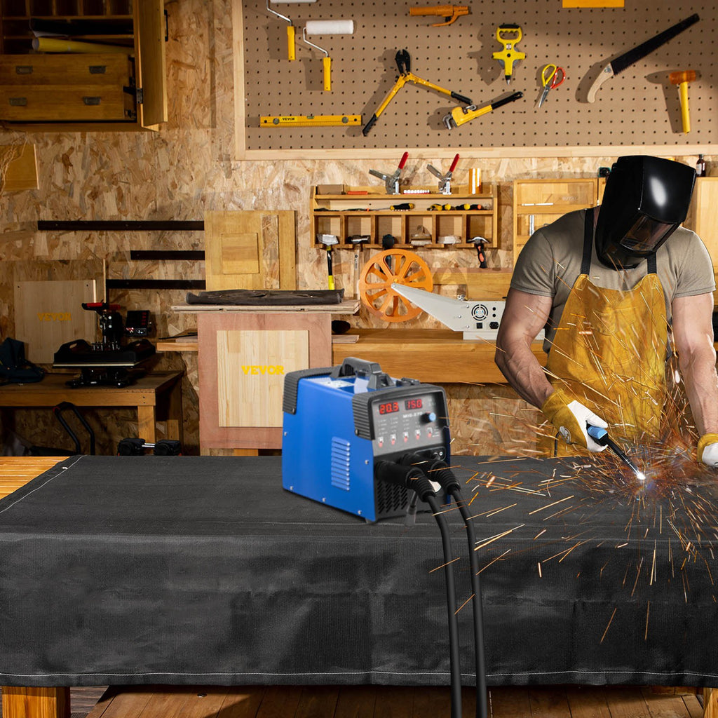 Fire Blankets, 2-pack Welding Blankets, 6ft X 10ft Fire Extinguishing Blankets, Black Emergency Fire Blankets, Fiberglass Flame-retardant Blankets, With 8 Brass Eyelets.